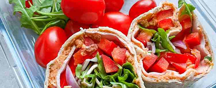 Tortilla z pastą z ciecierzycy w Lunchboxie: Smakowita i Zdrowa Przekąska Dla Cukrzyków