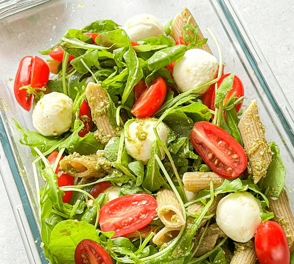 Zdrowy Lunchbox dla Diabetyka: Makaron z Pesto i Mozzarellą