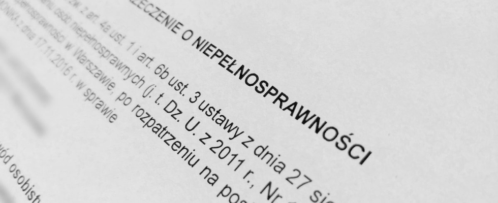 Orzeczenie o stopniu niepełnosprawności przy cukrzycy