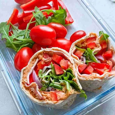 Tortilla z pastą z ciecierzycy w Lunchboxie: Smakowita i Zdrowa Przekąska Dla Cukrzyków