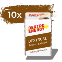 Zestaw 10 kostek glukozy Dextro Energy Kakao 46g - 8 pastylek