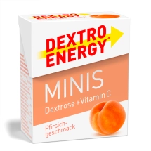 Glukoza DEXTRO ENERGY Minis o smaku brzoskwiniowym 50g (33 pastylki)