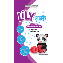 Cukierki Lily z zestawem witamin o smaku malinowym 40g