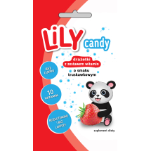 Cukierki Lily z zestawem witamin o smaku truskawkowym 40g