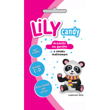 Cukierki Lily na gardło o smaku malinowym 40g