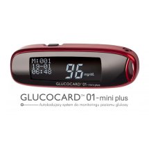 Glukometr GLUCOCARD 01 – mini plus bordowy