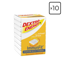 Zestaw 10 kostek Glukozy DEXTRO ENERGY ImmunFit o smaku multiwitaminy 46g