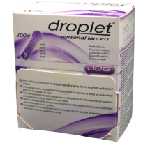 Lancety Droplet 28G (0,36mm) uniwersalne op. 200 sztuk