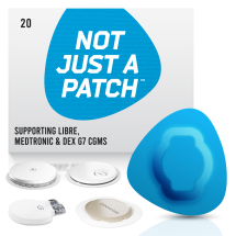 Not Just A Patch, plastry na sensory FreeStyle Libre i Medtronic - niebieskie, 20 szt. [1 plaster = 5,95 zł]