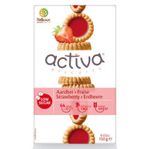 Activa Ciastka z truskawkami bez dodatku cukru 150g