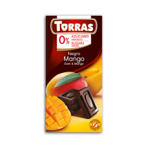 Czekolada gorzka z mango, bez cukru, Torras - 75g