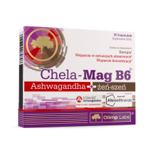 Chela-Mag B6 Ashwagandha + żeń-szeń 30 kapsułek