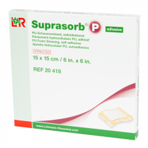 Suprasorb® P 15cmx15cm przylepny 1 sztuka - poliuretanowy opatrunek piankowy