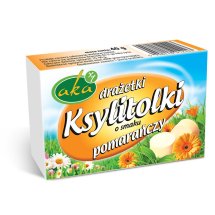 Cukierki Ksylitolki pomarańczowe 40g bez cukru