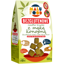 Ciastka kruche z mąką konopną bezglutenowe, bez dodatku cukru 100g
