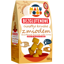 Ciastka kruche z miodem bezglutenowe, bez dodatku cukru 100g