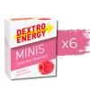 Zestaw 6 opakowań glukozy Dextro Energy minis o smaku malinowym z witaminą C - 50g