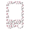 Naklejka z folią ochronną na czytnik FreeStyle Libre - różowe kwiatki