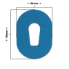 Plastry ochronne na sensor Dexcom G6 - 10 szt. kolor niebieski