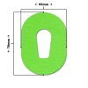 Plastry ochronne na sensor Dexcom G6 - 5 szt. kolor zielony