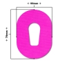 Plastry ochronne na sensor Dexcom G6 - 10 szt. kolor liliowy (róż)