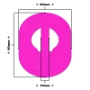Plastry ochronne na sensor Medtronic Enlite i Guardian - 5 szt. kolor liliowy (różowy)