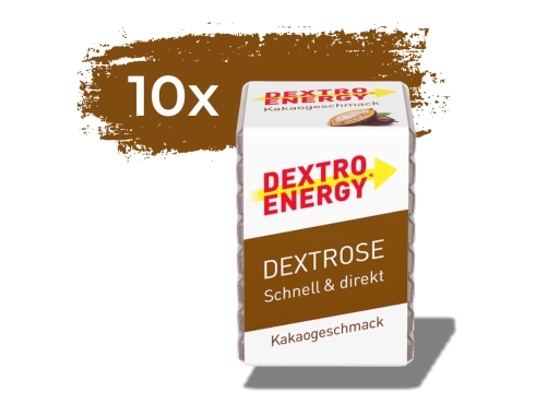 Zestaw 10 kostek glukozy Dextro Energy Kakao 46g - 8 pastylek