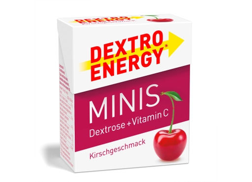 Glukoza DEXTRO ENERGY Minis o smaku wiśniowym 50g (33 pastylki)