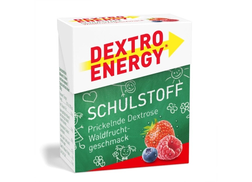 Glukoza DEXTRO ENERGY Minis o smaku owoców leśnych 50g (33 pastylki)