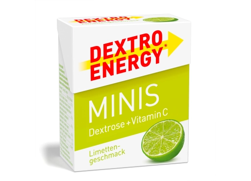 Glukoza DEXTRO ENERGY Minis o smaku limonki 50g (33 pastylki)