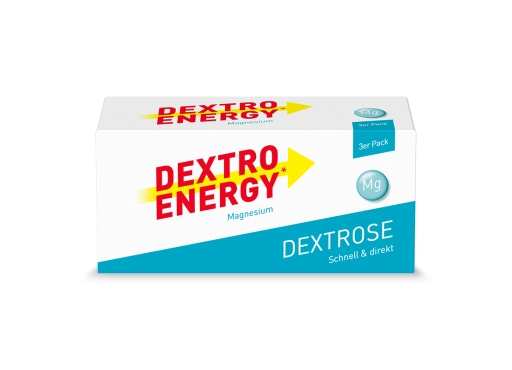 NOWOŚĆ! Glukoza Dextro Energy z dodatkiem magnezu, 138 g (3 x 46 g), 3 opakowania x 8 pastylek