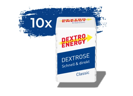 Zestaw 10 kostek glukozy DEXTRO ENERGY Classic – 40g (8 pastylek)