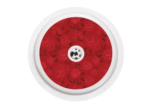 Naklejka na sensor FreeStyle Libre 2- czerwone róże