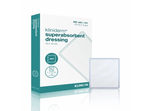 Opatrunek Kliniderm Superabsorbent 10x15 cm