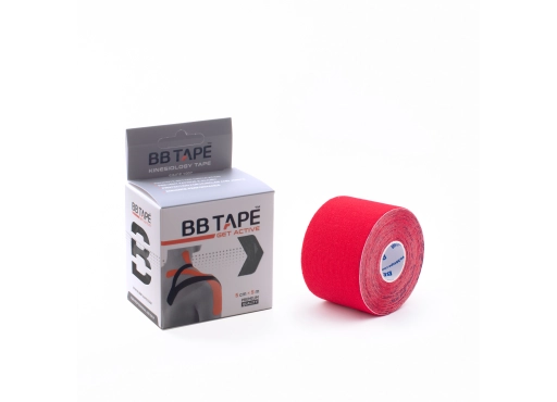 BB Kinesiology Tape – taśma kinezjologiczna 5 cm x 5 m, czerwona