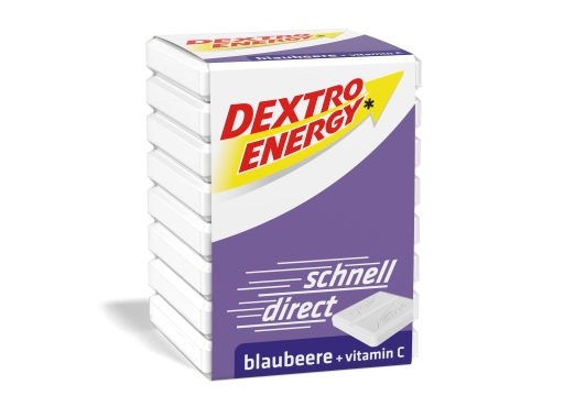 Glukoza Dextro Energy borówka z witaminą C 46g - 8 pastylek