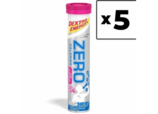 Zestaw 5 opakowań Dextro Energy Napój Zero Calories o smaku różowego grejpfruta