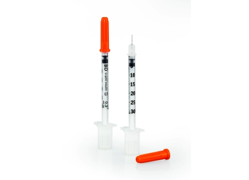 Strzykawka do insuliny 0,30mm (30G) x 8mm, 1/2U, BD Micro-Fine - 100 sztuk