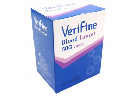 Lancety Verifine 30G (0,31mm) uniwersalne op. 200 sztuk