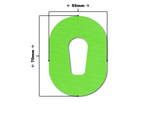 Plastry ochronne na sensor Dexcom G6 - 10 szt. kolor zielony