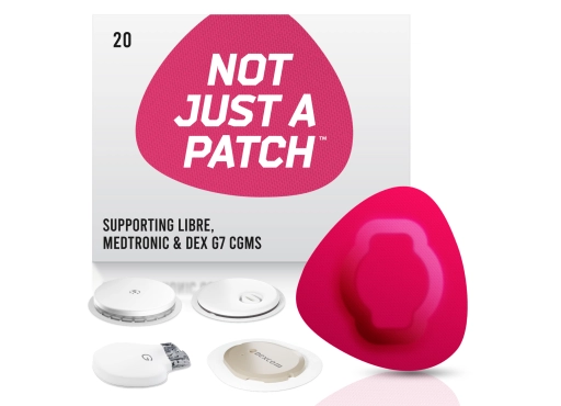 Not Just A Patch, plastry na sensory FreeStyle Libre i Medtronic - różowe, 20 szt. [1 plaster = 5,95 zł]
