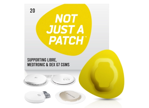 Not Just A Patch, plastry na sensory FreeStyle Libre i Medtronic - żółte, 20 szt. [1 plaster = 5,95 zł]