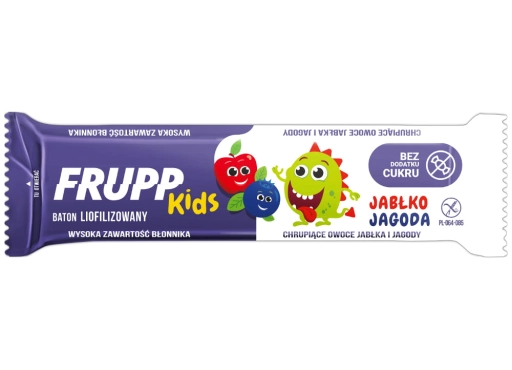 FRUPP KIDS baton liofilizowany jabłko-jagoda bez dodatku cukru