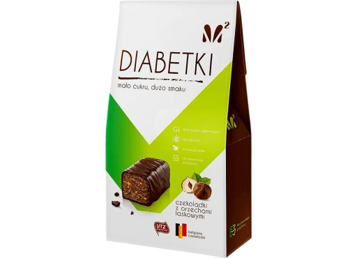 Cukierki Diabetki 100g o smaku orzecha laskowego