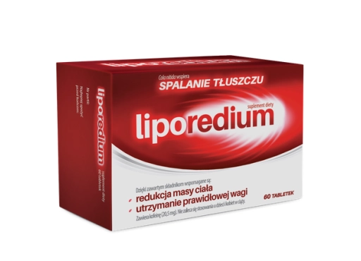 Liporedium, 60 tabletek/ Data ważności 30 IV 2024