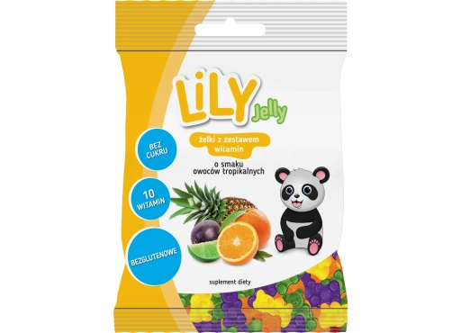 Żelki LiLy Jelly o smaku owoców tropikalnych z zestawem witamin