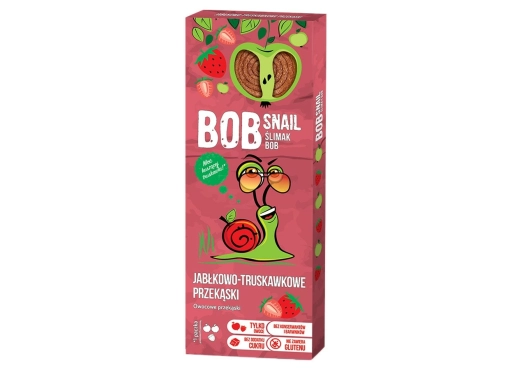 Bob Snail jabłko-truskawka 30g
