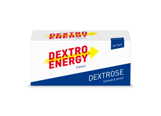 NOWOŚĆ! Glukoza Dextro Energy Classic  138 g  (3 x  46 g),  3 opakowania x 8 pastylek